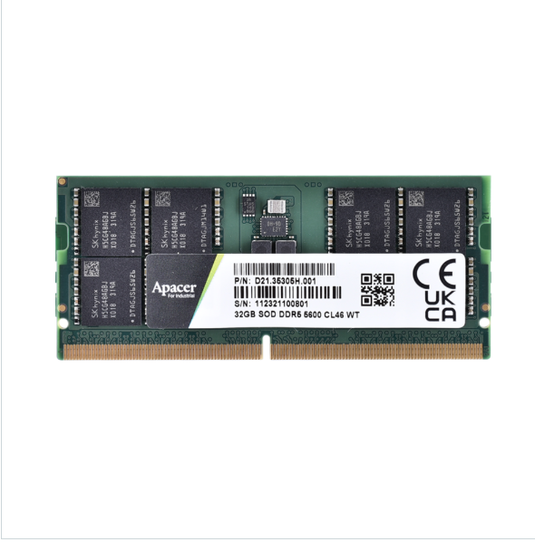 Apacer宇瞻/DDR5 Wide Temp. SODIMM工規寬溫內存條