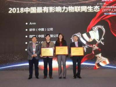 聯樂戰略合作伙伴-研華科技榮獲“2018中國最有影響力物聯網生態獎”