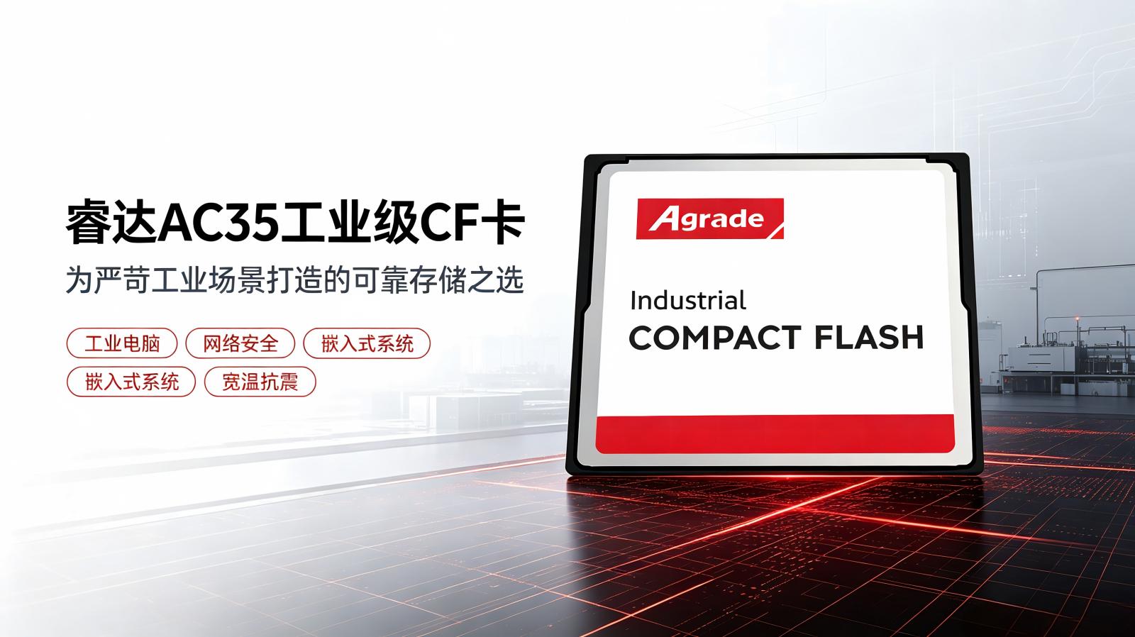 睿達AC35工業級CF卡：為嚴苛工業場景打造的可靠存儲之選